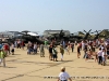 A look back towards the static helicopter displays