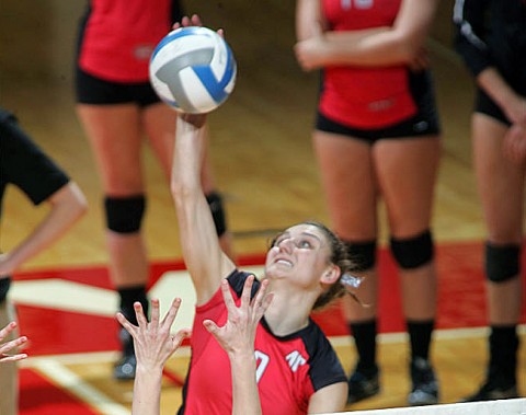 APSU Lady Govs Volleyball's Nikki Doyle named to Preseason All OVC Team. (Courtesy: Keith Dorris/Dorris Photography)