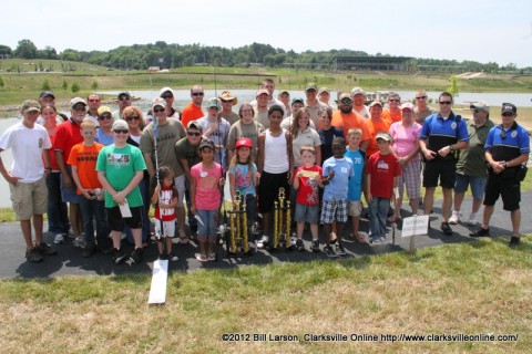 Some of the 400+ kids who fished in the TWRA's 2012 Youth Fishing Rodeo at Liberty Park in Clarksville, Tennessee Some of the 400+ kids who fished in the TWRA's 2012 Youth Fishing Rodeo at Liberty Park in Clarksville, Tennessee