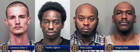 Lawrence Gillen II, Timothy Ogburn, Willie Collins and Gregory Elliot