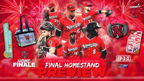 Two Fireworks Shows, Paradise at the Park, Labor Day Weekend Celebration Highlight Nsahville Sounds Homestand. (Nashville Sounds)