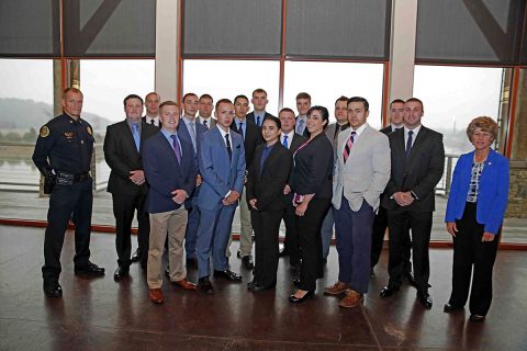 Sixteen new Clarksville Police officers took their oath of office Tuesday. (Jim Knoll, Clarksville Police Department) Sixteen new Clarksville Police officers took their oath of office Tuesday. (Jim Knoll, Clarksville Police Department)