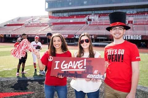 Austin Peay State University's GovsGive campaign surpassed its goal for the third consecutive year, collecting $225,000. (APSU) Austin Peay State University's GovsGive campaign surpassed its goal for the third consecutive year, collecting $225,000. (APSU)
