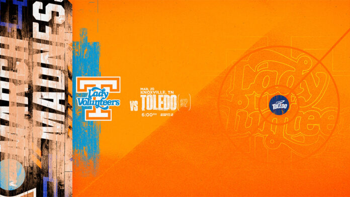 #24 Tennessee Lady Vols Basketball plays Toledo at Thompson-Boling Arena in NCAA Tournament. (UT Athletics)