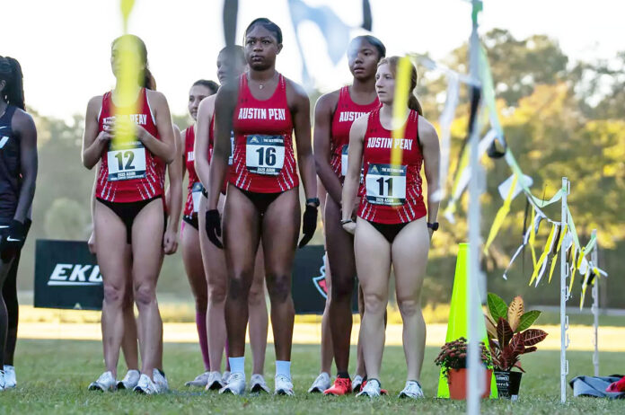Austin Peay State University’s Sydney Freeman Leads Record-Setting Day at ASUN Cross Country Meet. (APSU Sports Information)