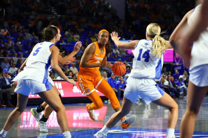 Tennessee Women's Basketball Rolls to 85-41 Win After Explosive First Half Against Middle Tennessee. (UT Athletics)