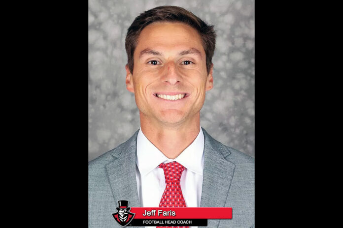 2025 APSU Football - Head Coach Jeff Faris. (APSU Sports Information)