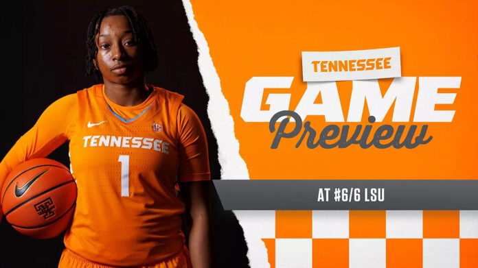 Tennessee Lady Vols Basketball Takes on #6 LSU Thursday Night. (UT Athletics)