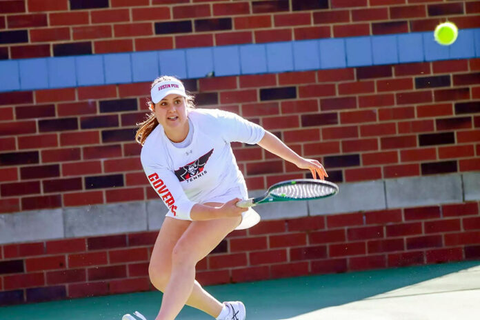 Austin Peay State University Women’s Tennis Dominates Jackson State. (Madison Harrigan, APSU Sports Information)
