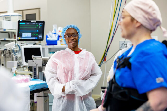 Students take a behind-the-scenes tour of Tennova Healthcare during one of APSU’s previous summer nursing camps. (Robyn Jacobs, APSU)